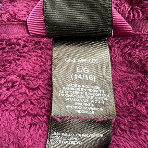 Girls The North Face Oso full Zip Fleece L(14/16) - Picture 4 of 7
